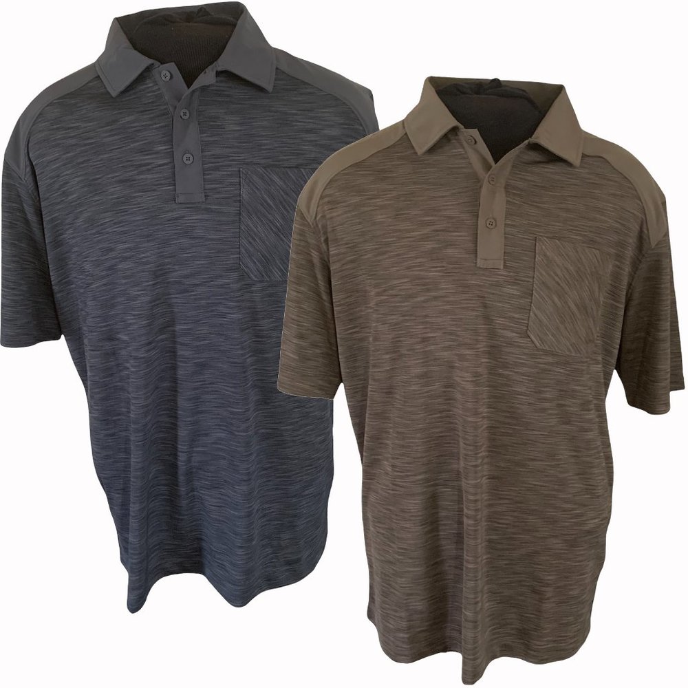 2 BLACKHAWK Men's Short Sleeve Performance Polo Shirts